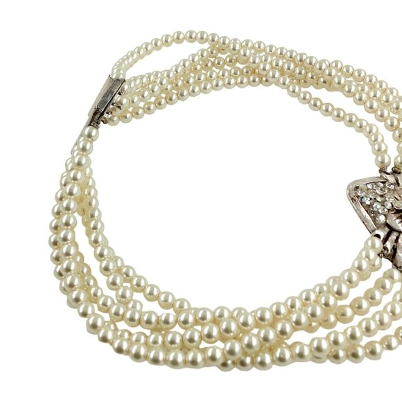 1980s Jacky de G Paris Runway Pearl Necklace, Dog Collar Choker, Collectible - Picture 10 of 16